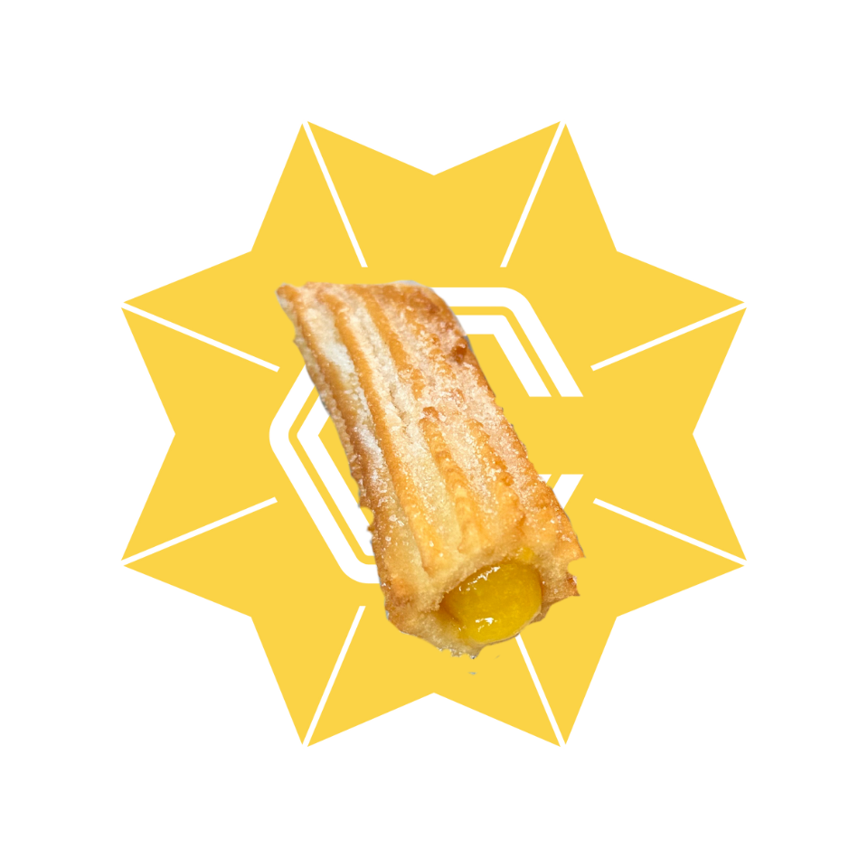 Mango stuffed churro DESSERT Mango stuffed churro