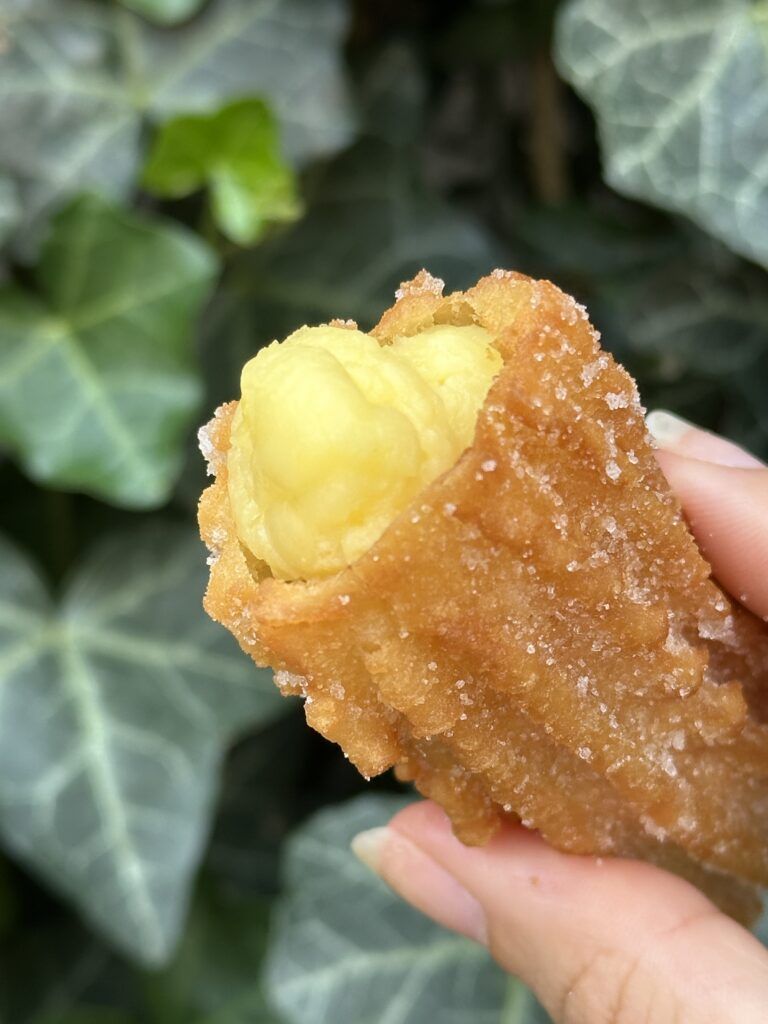 stuffed churro yellow