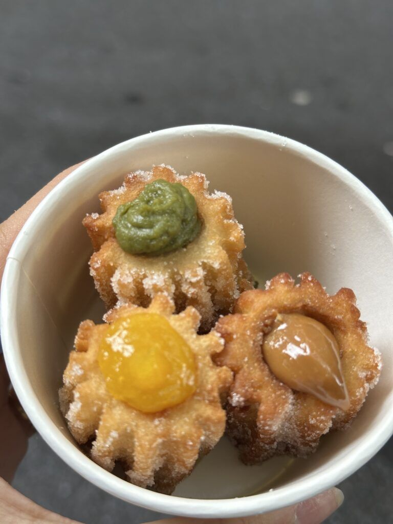 three savory churros