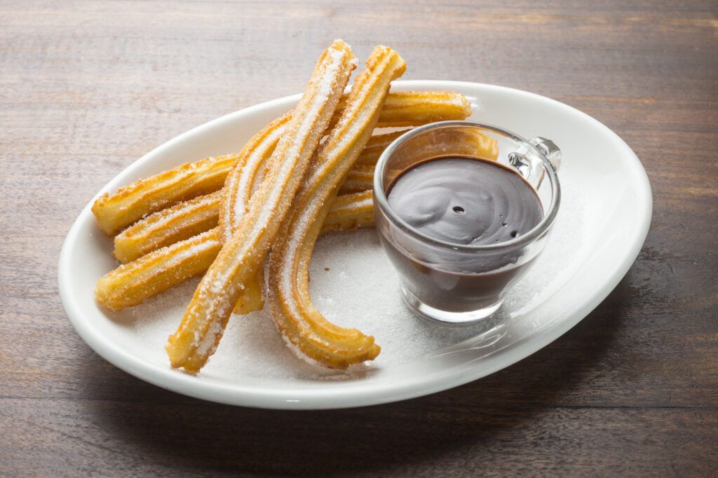 churros with chocolate