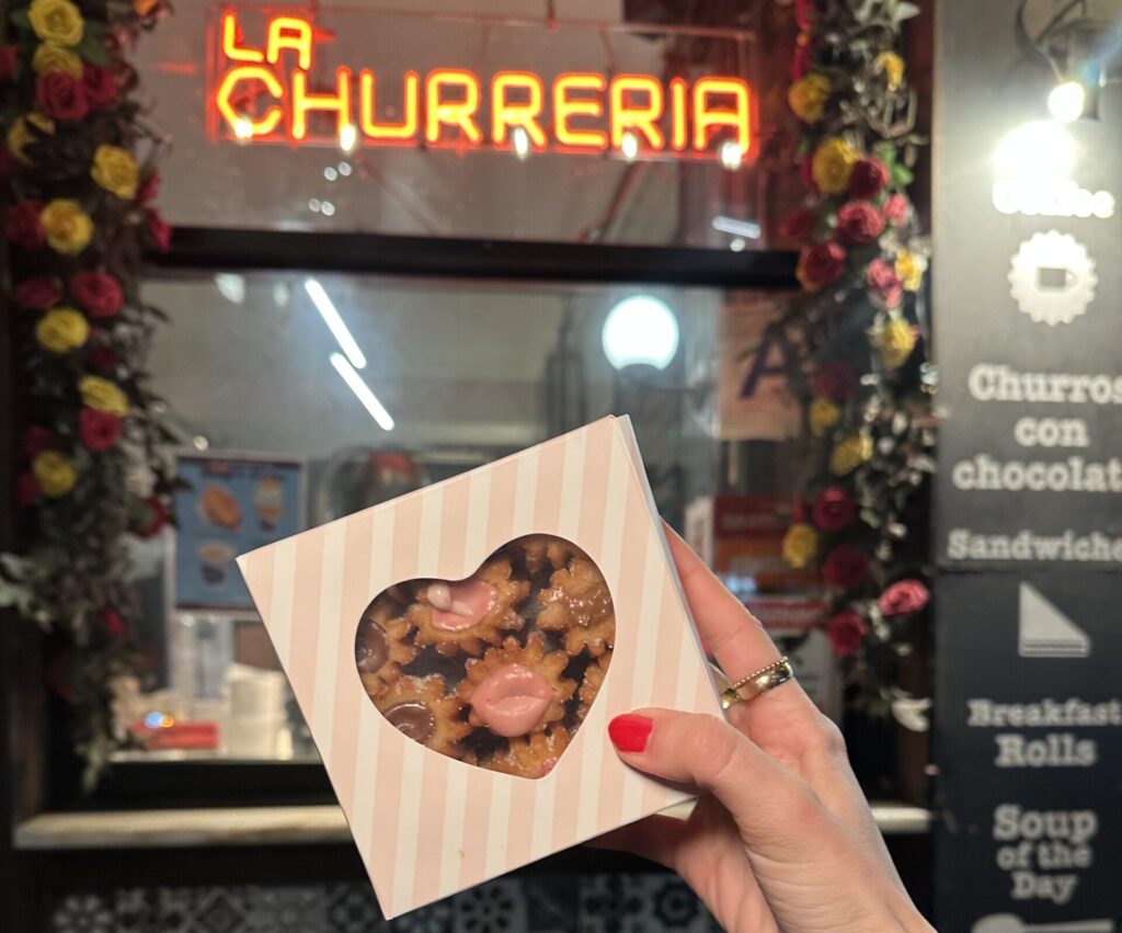 Love U Mom Churro Box with mini stuffed churros for Mother’s Day in NYC