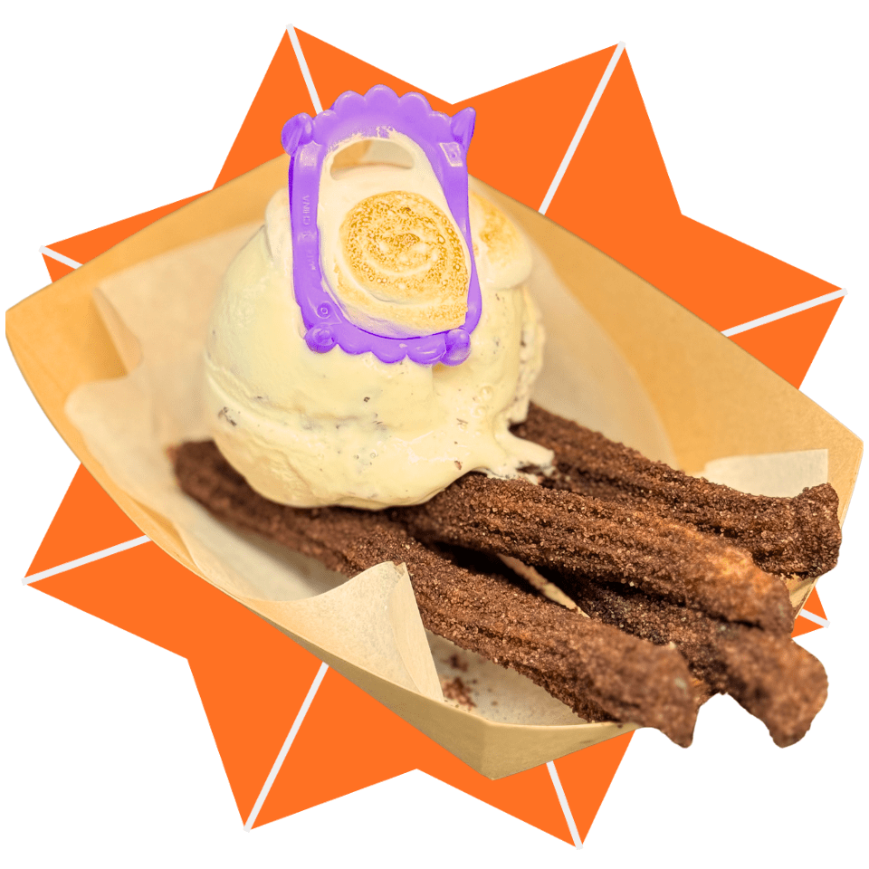 Visual highlight of September’s churro special halloween special churros